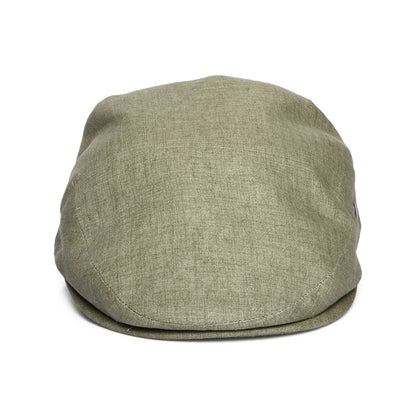 Gorra plana ligero de lino de City Sport - Verde Oliva