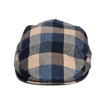 Gorra plana Summer de seda y algodón con parches de City Sport - Múltiples tonalidades azules