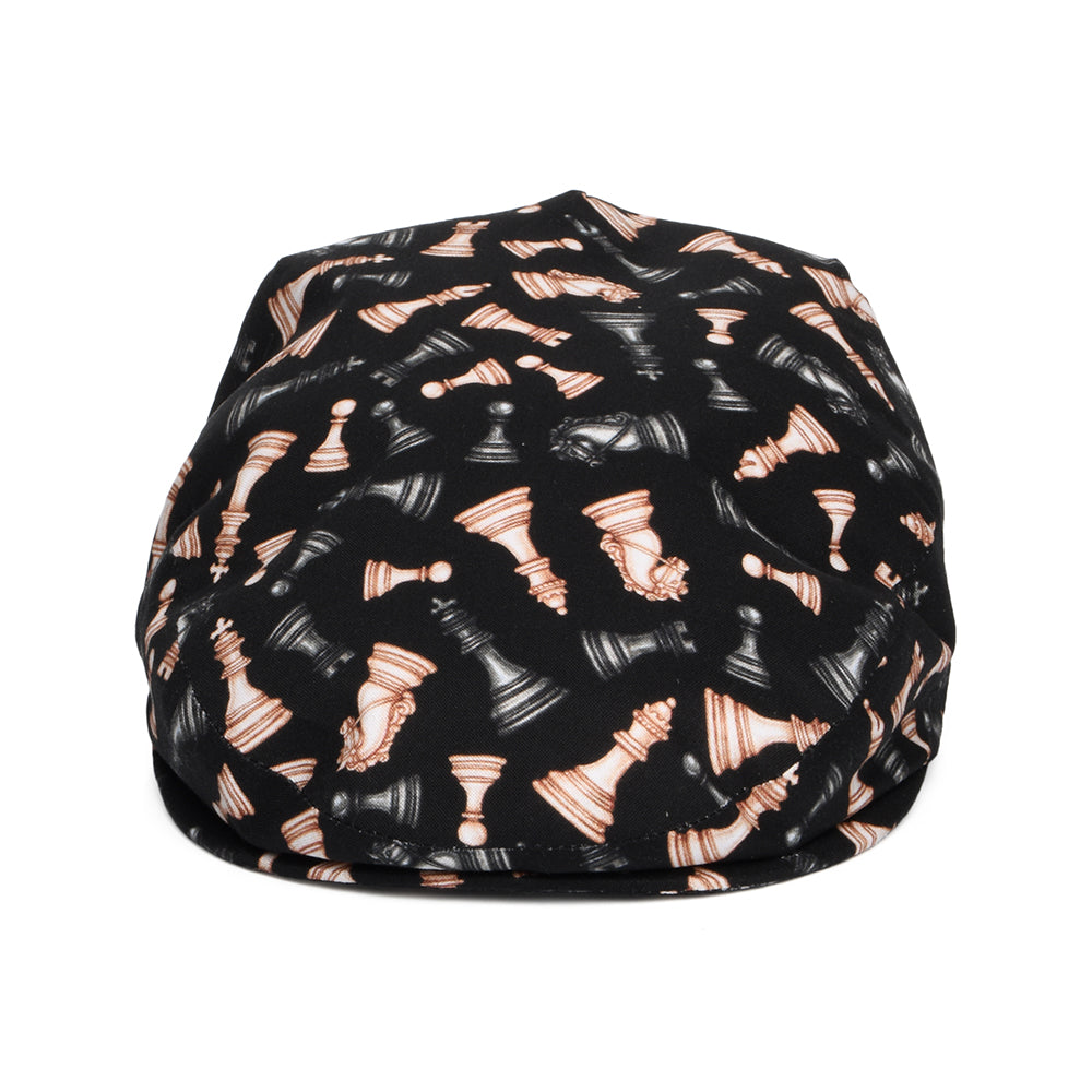 Gorra plana Maestros de ajedrez de algodón de City Sport - Negro