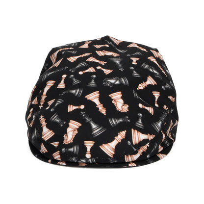 Gorra plana Maestros de ajedrez de algodón de City Sport - Negro