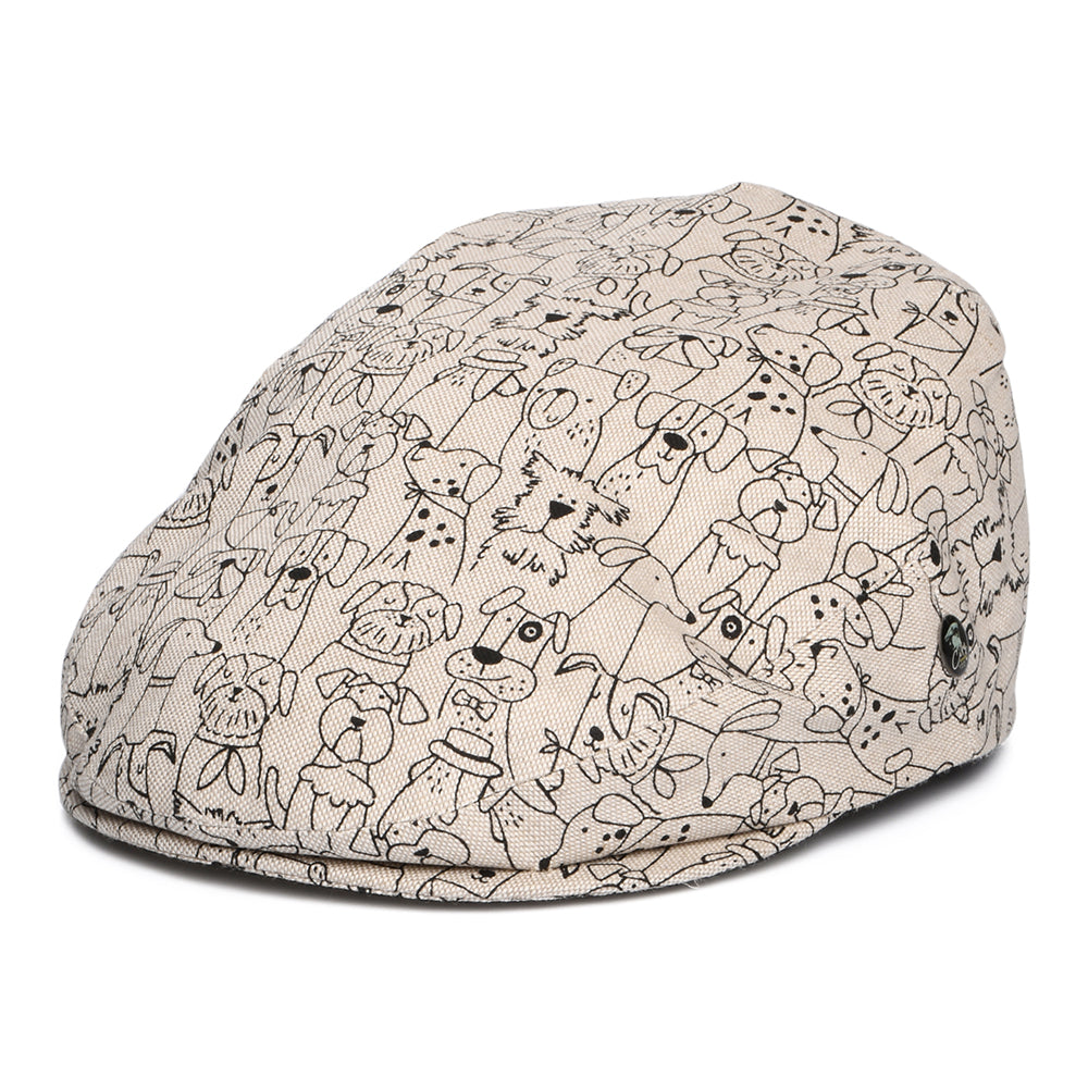 Gorra plana Dogs Rule de algodón de City Sport - Natural