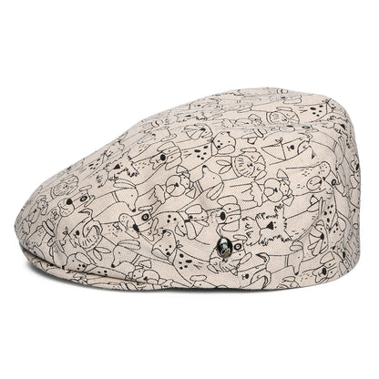Gorra plana Dogs Rule de algodón de City Sport - Natural