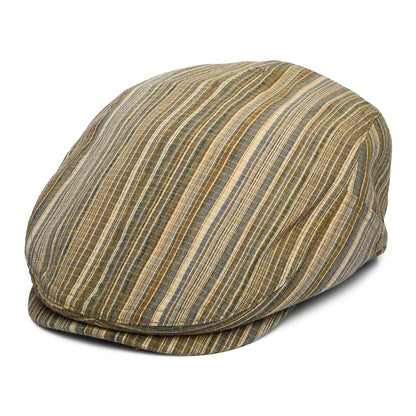 Gorra plana Newry con franjas de Bailey - Beige Arena-Multi