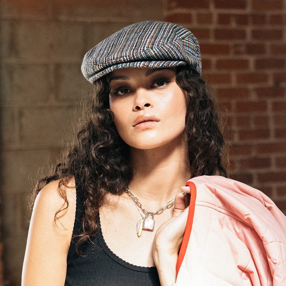 Gorra plana Hooligan Micro Houndstooth de Brixton - Multicolor