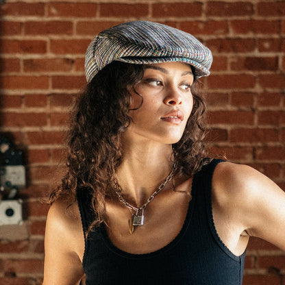 Gorra plana Hooligan Micro Houndstooth de Brixton - Multicolor