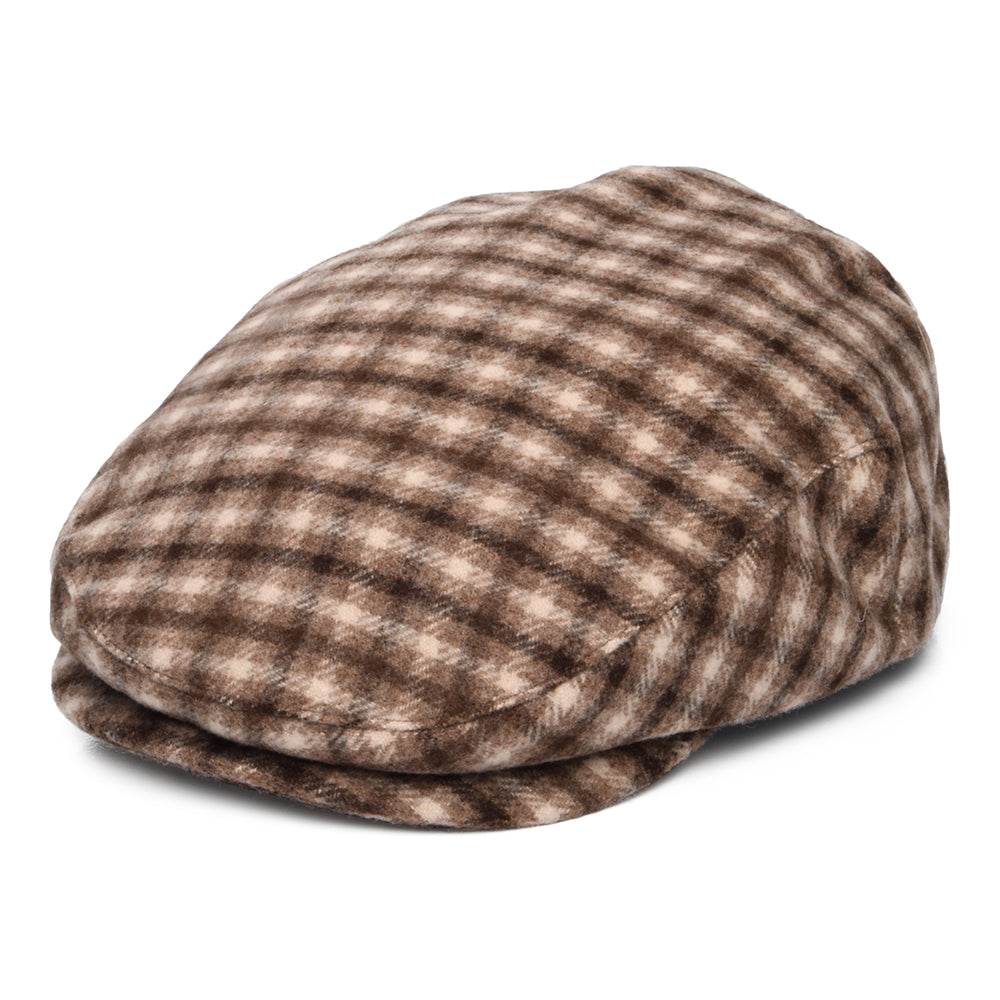 Gorra plana Hooligan a cuadros de Brixton - Arena-Marrón