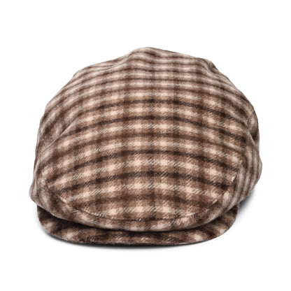 Gorra plana Hooligan a cuadros de Brixton - Arena-Marrón