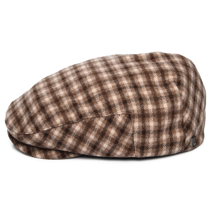 Gorra plana Hooligan a cuadros de Brixton - Arena-Marrón