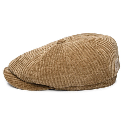 Gorra Newsboy redonda Hatteras de Pana tipo jersey de Stetson - Marrón Claro
