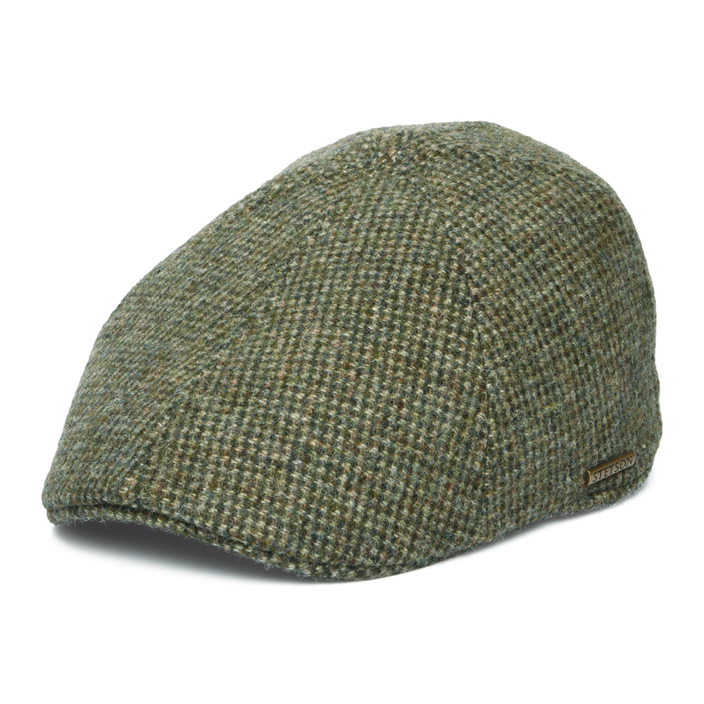 Gorra plana Texas Ornitorrinco de lana de Stetson - Verde Oliva