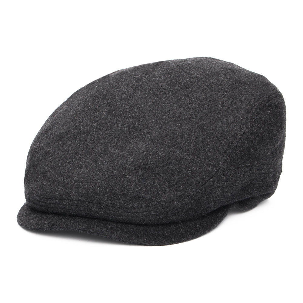 Gorra plana Driver de lana-cachemira de Stetson - Antracita