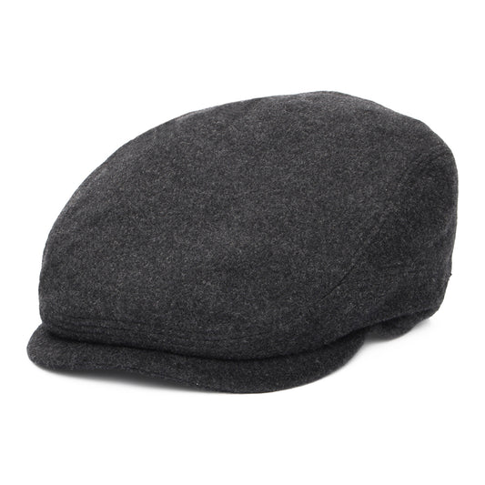 Gorra plana Driver de lana-cachemira de Stetson - Antracita