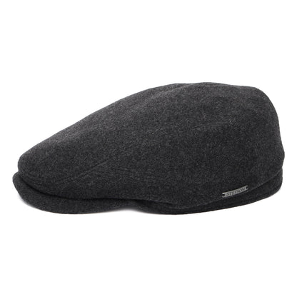 Gorra plana Driver de lana-cachemira de Stetson - Antracita