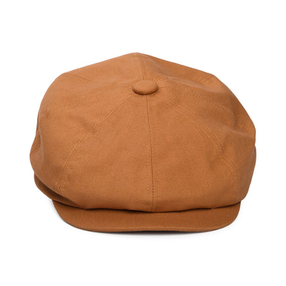 Gorra Newsboy redonda Gatsby de lino de Denton - Terracota