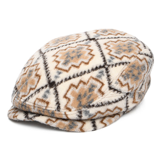 Gorra plana Navajo Driver de Stetson - Crema-Beige