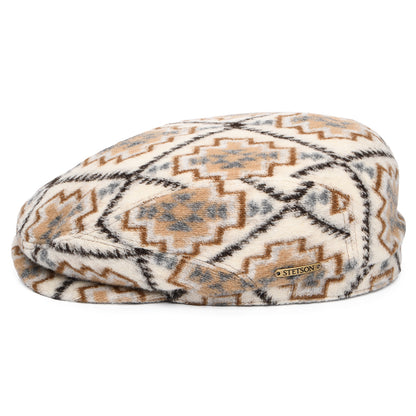 Gorra plana Navajo Driver de Stetson - Crema-Beige