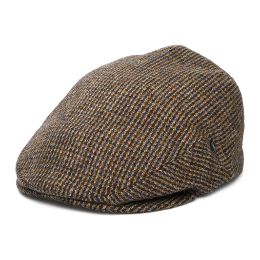 Gorra plana Royal de Harris Tweed de City Sport - Marrón-Azul