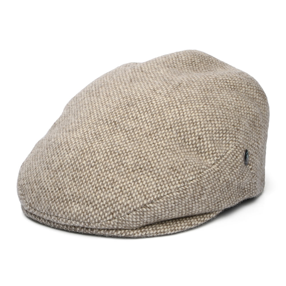 Gorra plana de lana de merino orgánica de City Sport - Marrón Claro