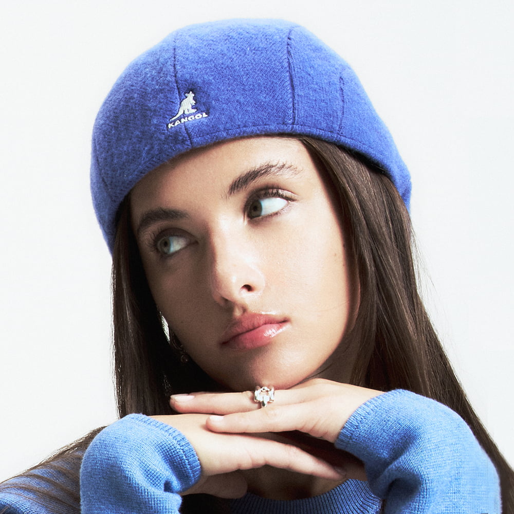Gorra plana 507 de lana de Kangol - Indigo