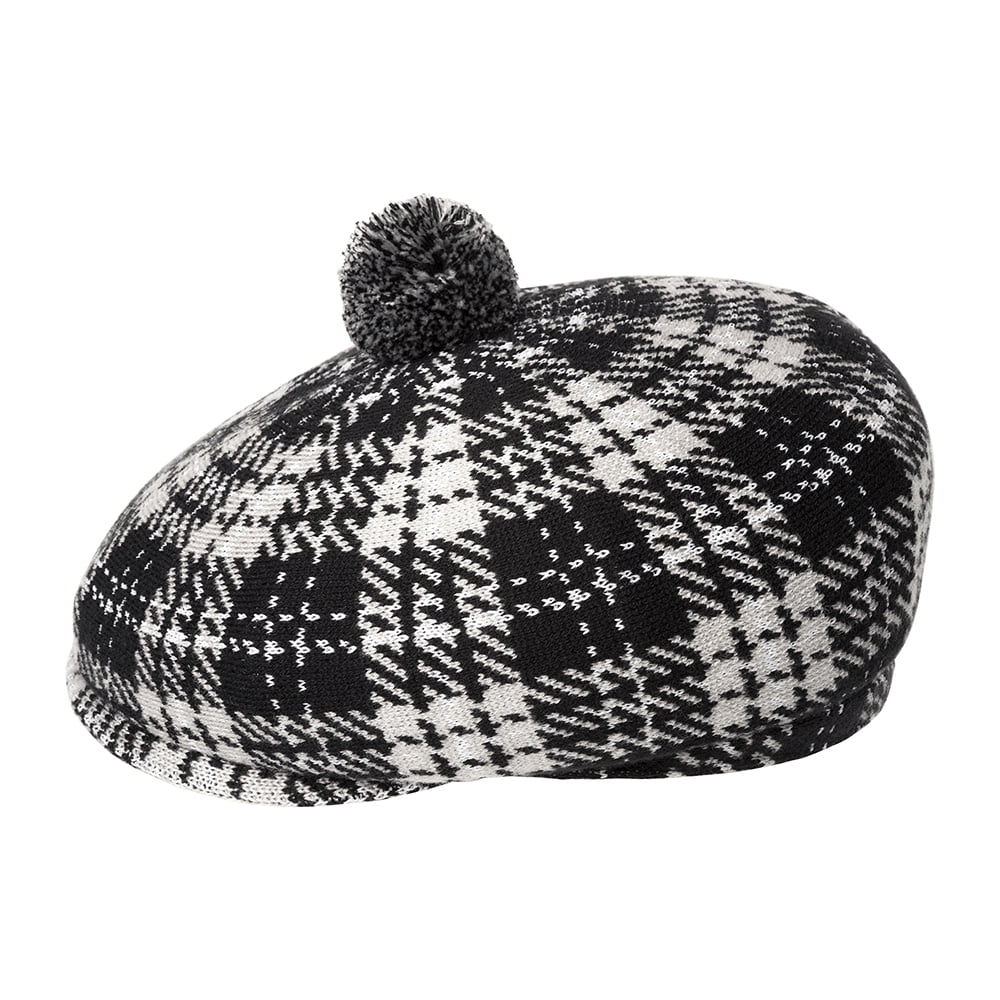 Gorra plana New Heritage con pompón de Kangol - Negro-Gris