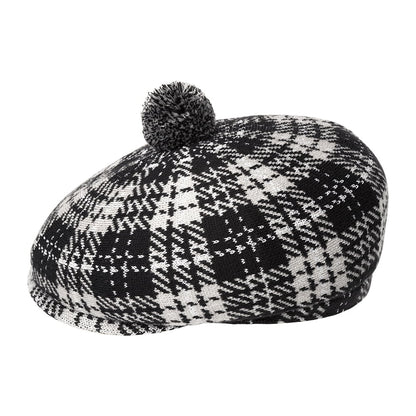 Gorra plana New Heritage con pompón de Kangol - Negro-Gris