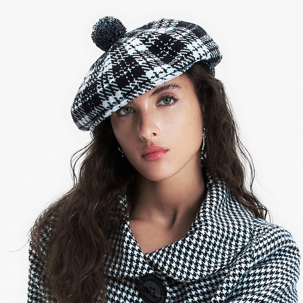 Gorra plana New Heritage con pompón de Kangol - Negro-Gris