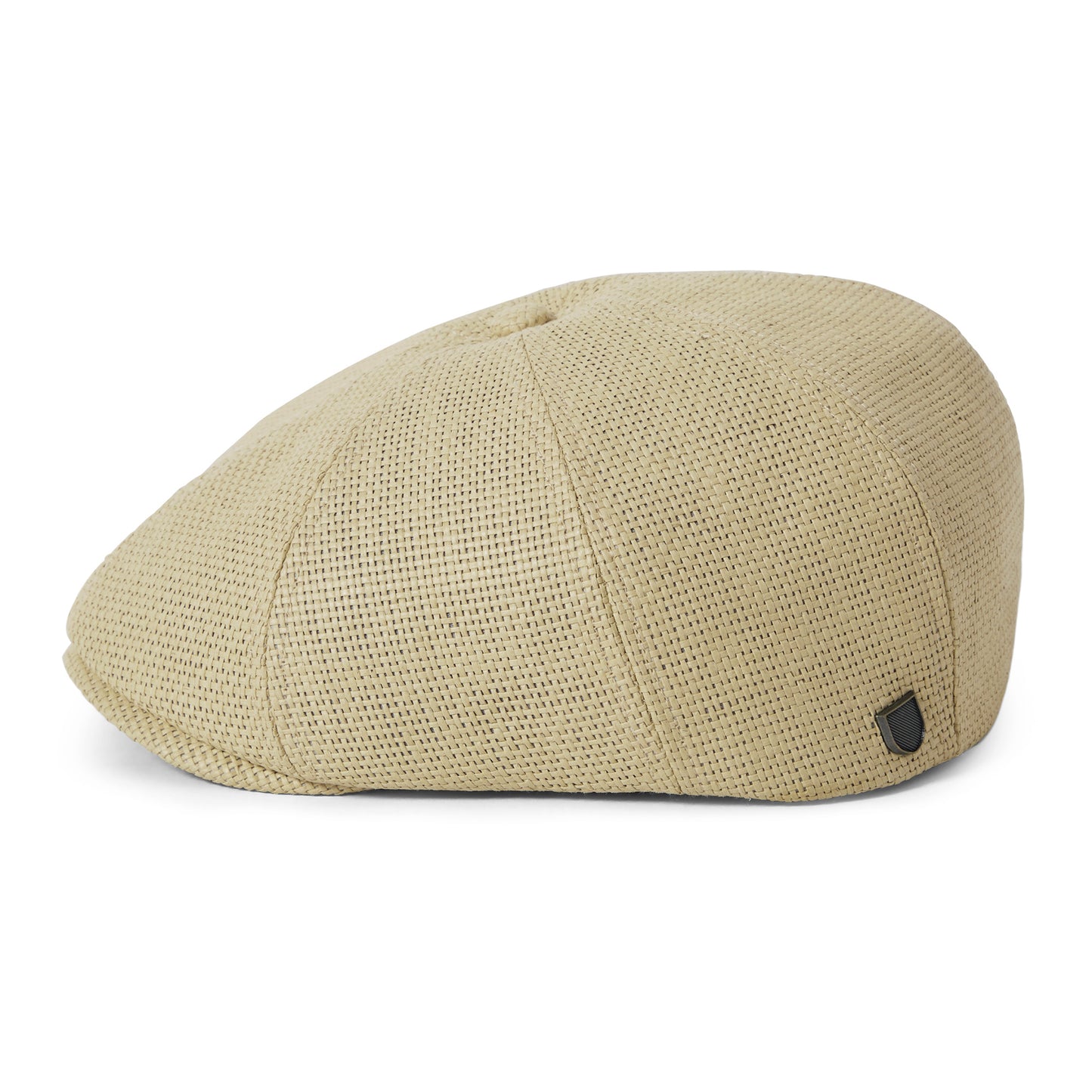Gorra Newsboy redonda Brood ligera de paja toyo de Brixton - Natural