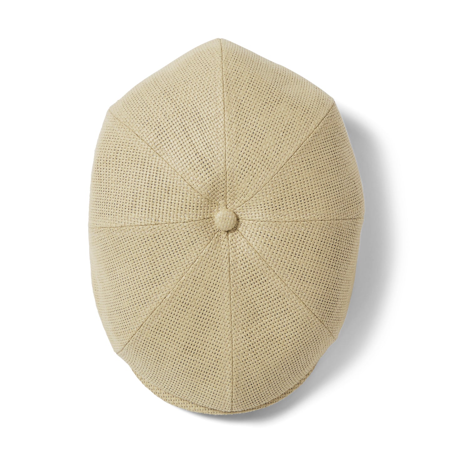 Gorra Newsboy redonda Brood ligera de paja toyo de Brixton - Natural