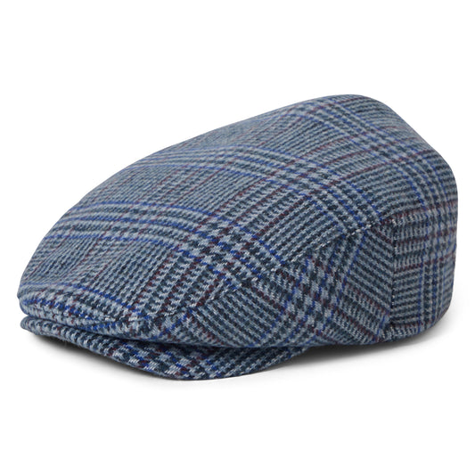 Gorra plana Hooligan ligera Príncipe de Gales de Brixton - Azul Ártico-Azul Real