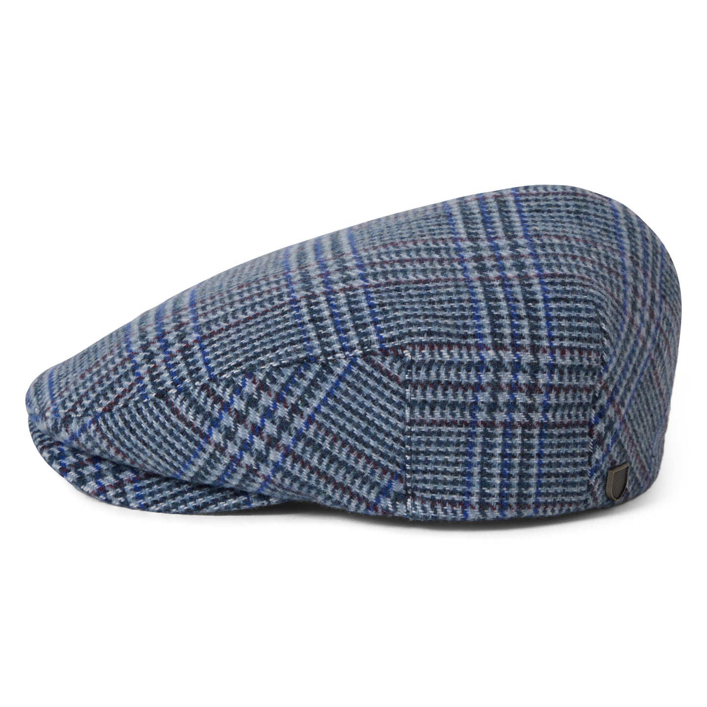Gorra plana Hooligan ligera Príncipe de Gales de Brixton - Azul Ártico-Azul Real