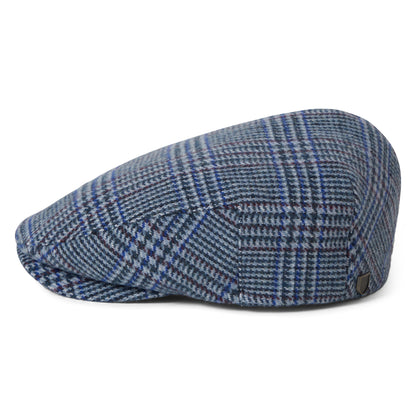 Gorra plana Hooligan ligera Príncipe de Gales de Brixton - Azul Ártico-Azul Real