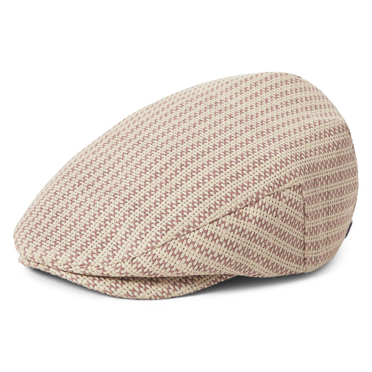 Gorra plana Hooligan ligera de paja toyo de Brixton - Natural-Arcilla