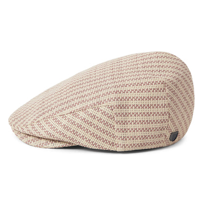 Gorra plana Hooligan ligera de paja toyo de Brixton - Natural-Arcilla