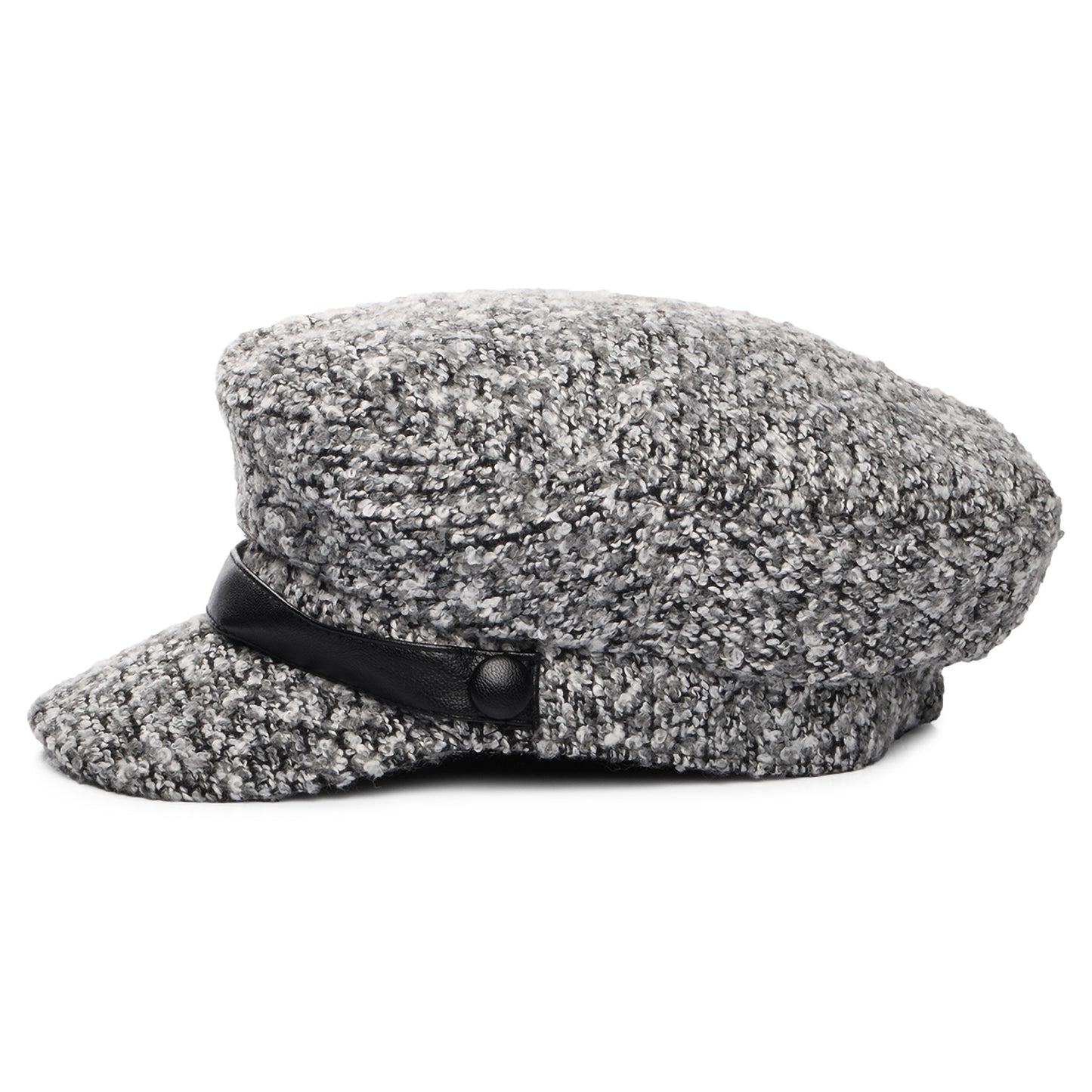 Gorra Baker Boy Donnna de bouclé de Scala - Gris