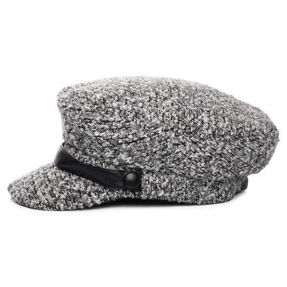 Gorra Baker Boy Donnna de bouclé de Scala - Gris