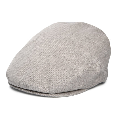 Gorra plana de lino micro espiga de City Sport - Gris Claro