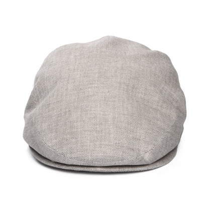 Gorra plana de lino micro espiga de City Sport - Gris Claro