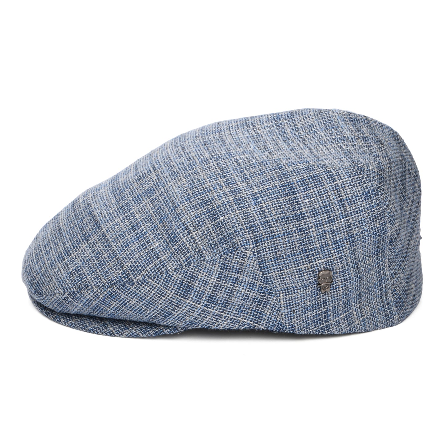 Gorra plana texturado de lino-algodón de City Sport - Azul