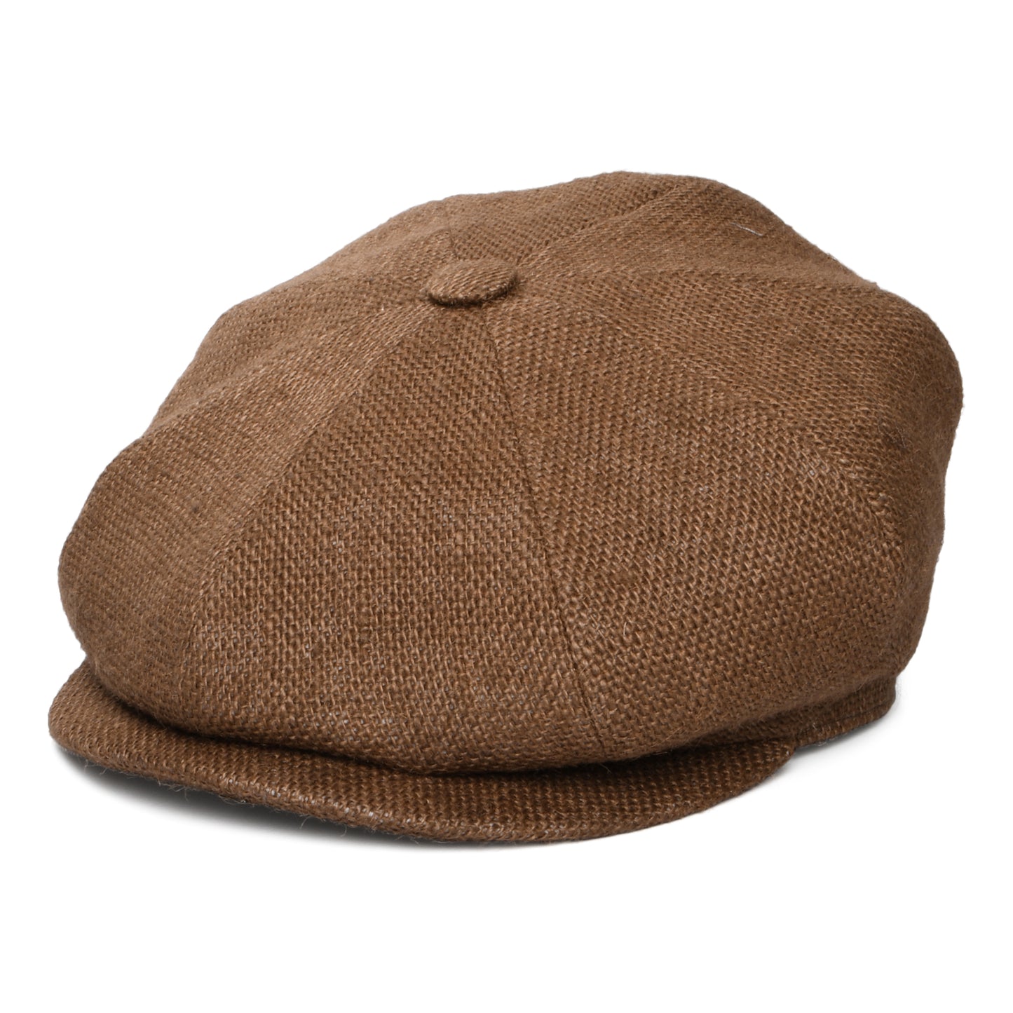 Gorra Newsboy redonda de yute de City Sport - Gris Topo