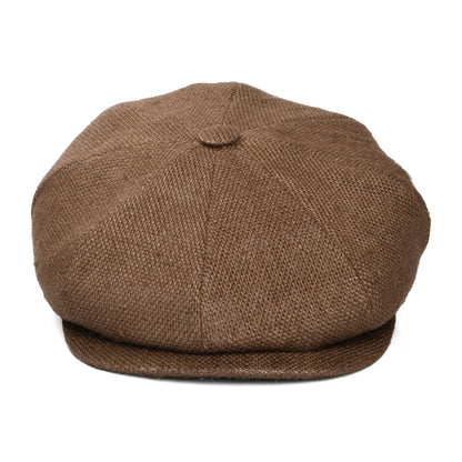 Gorra Newsboy redonda de yute de City Sport - Gris Topo