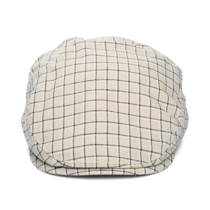 Gorra plana Liam de algodón y lino de Bailey - Beige