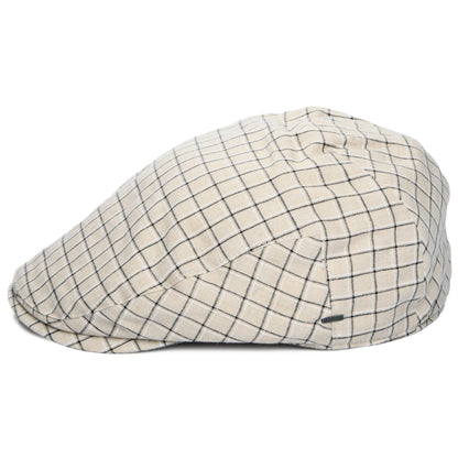Gorra plana Liam de algodón y lino de Bailey - Beige