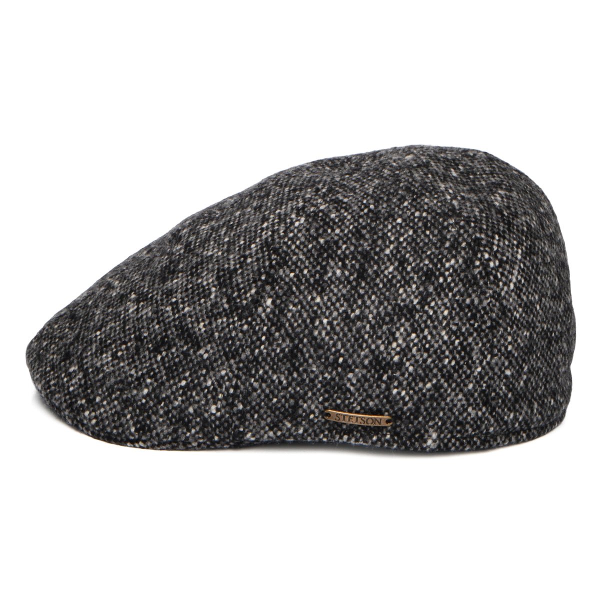 Gorra plana Ornitorrinco de Tweed Donegal de Stetson - Antracita