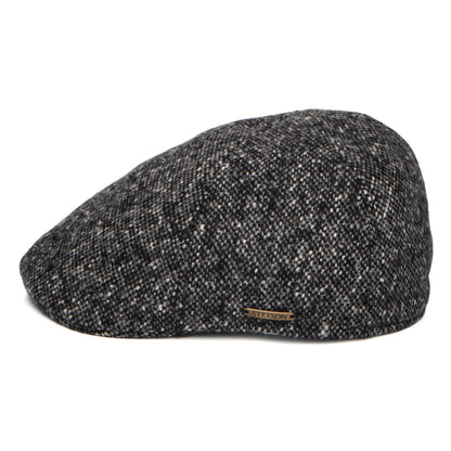 Gorra plana Ornitorrinco de Tweed Donegal de Stetson - Antracita