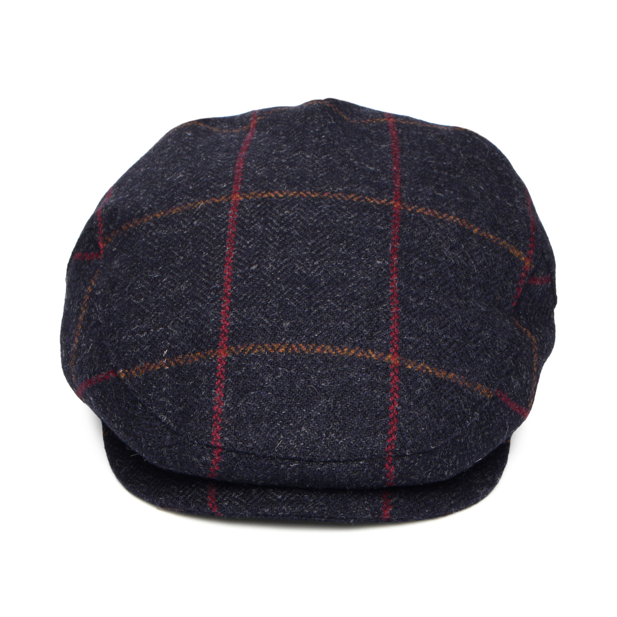Gorra plana Impermeable a cuadros de Failsworth - Azul Marino-Rojo Óxido-Rojo