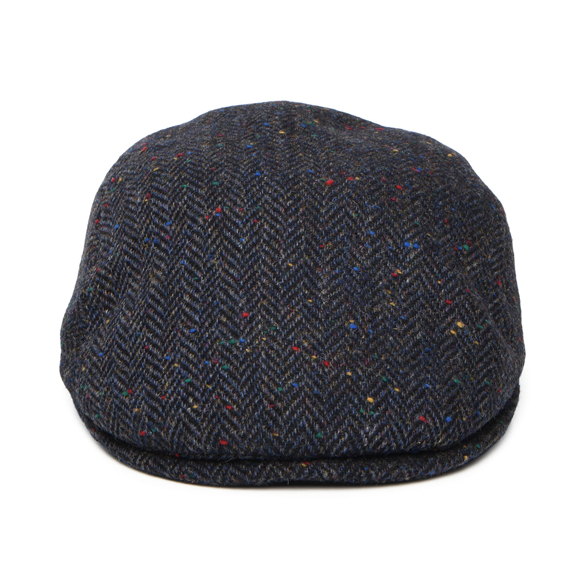 Gorra plana Porto de lana virgen diseño de espiga de City Sport - Azul Marino