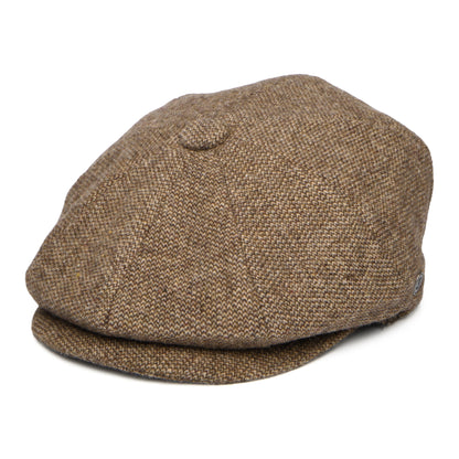 Gorra Newsboy redonda Gotham de Jaxon & James - Marrón