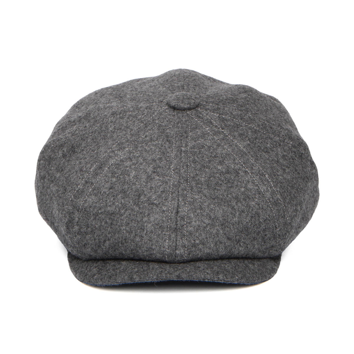 Gorra Newsboy redonda Brooklyn de loden wool de Christys - Gris