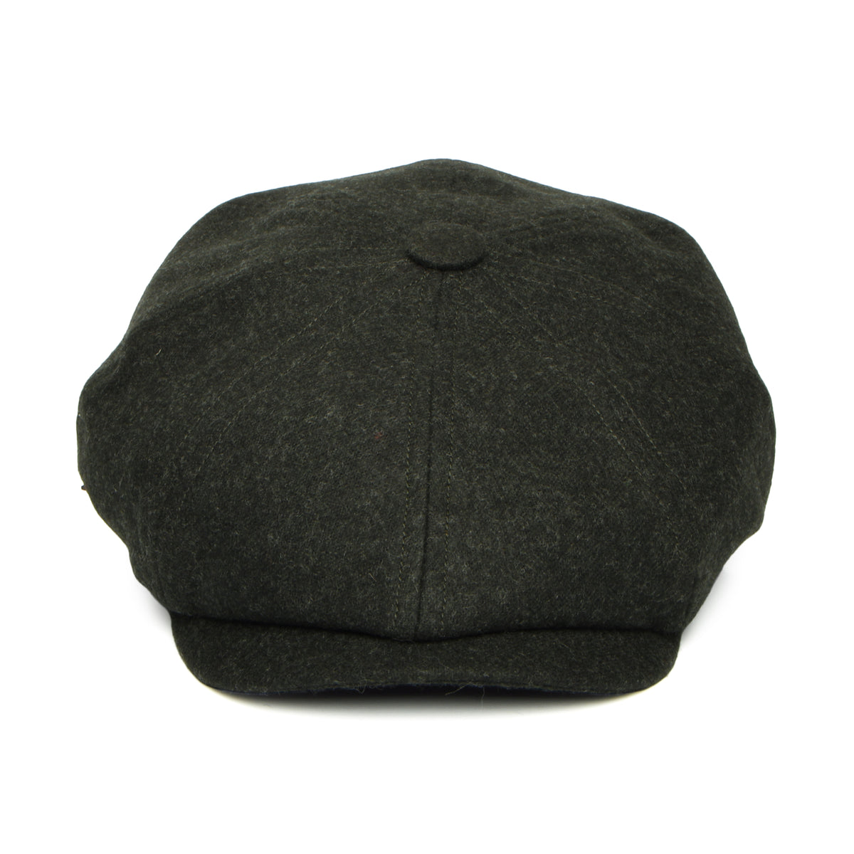 Gorra Newsboy redonda Brooklyn de loden wool de Christys - Verde Musgo