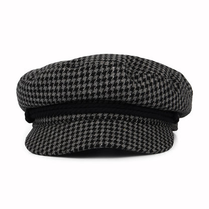 Gorra marinera pata de gallo de Brixton - Gris-Negro